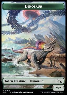 Dinosaur Token (G */*) // Soldier Token (W 1/1 Lifelink)