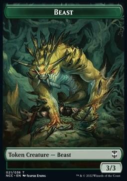 Beast Token (G 3/3) // Saproling Token (G 1/1)