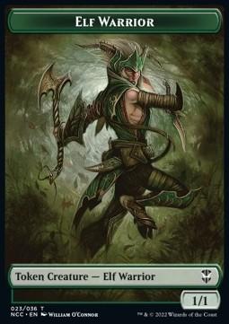 Elf Warrior Token (G 1/1) // Wurm Token (G 5/5)