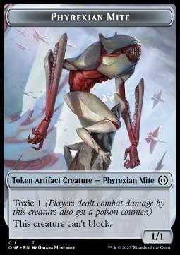 Phyrexian Mite Token (Artifact 1/1) (V.1)