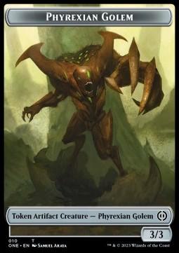 Phyrexian Golem Token (A 3/3) // Phyrexian Mite Token (A 1/1)