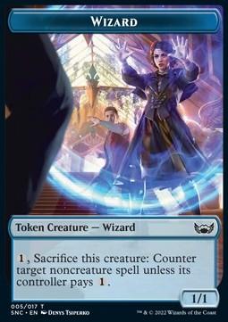 Wizard Token (Blue 1/1 Counter)