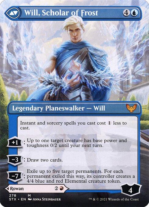 Rowan, Scholar of Sparks // Will, Scholar of Frost (back)