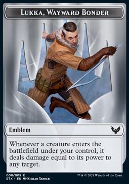 Lukka, Wayward Bonder Emblem // Fractal Token (GU 0/0)