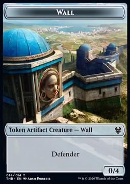 Wall Token (A 0/4) // Human Soldier Token (W 1/1)