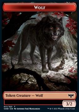Wolf Token (Red 3/2)
