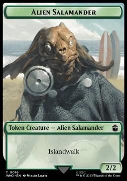 Alien Salamander Token (G 2/2) // Mutant Token (G 3/3)