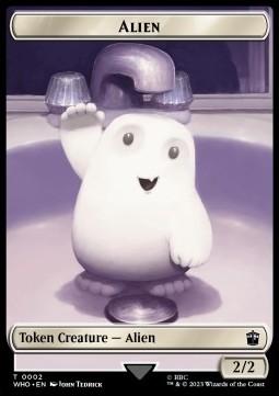 Alien Token (W 2/2) // Dinosaur Token (RW 2/2) (V.1)