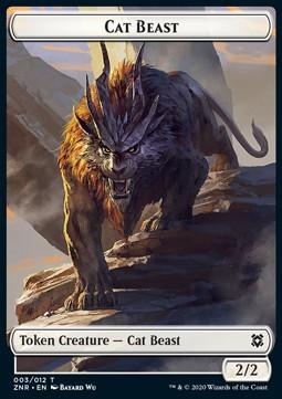 Cat Beast Token (W 2/2) // Hydra Token (BG */*)