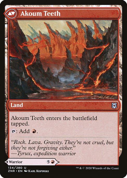 Akoum Warrior // Akoum Teeth (back)
