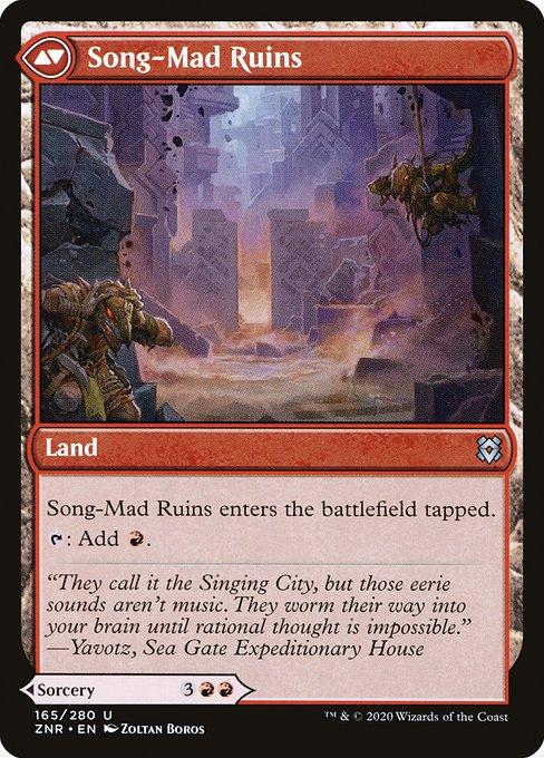 Song-Mad Treachery // Song-Mad Ruins (back)