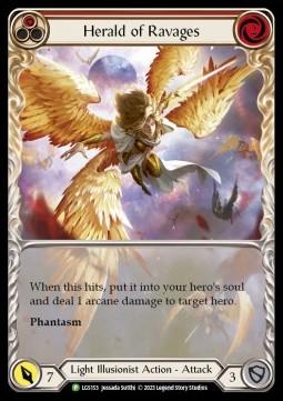 Herald of Ravages (Red) (Extended Art Rainbow Foil)