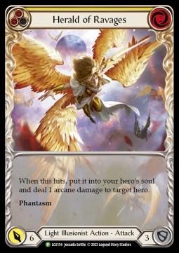 Herald of Ravages (Yellow) (Extended Art Rainbow Foil)