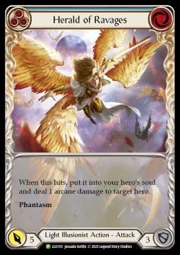 Herald of Ravages (Blue) (Extended Art Rainbow Foil)