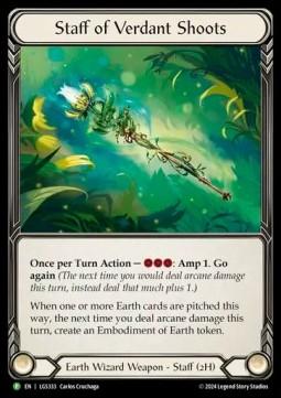 Staff of Verdant Shoots (Rainbow Foil)