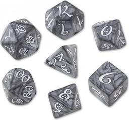 Komplet klasyczny - Popielato-biały