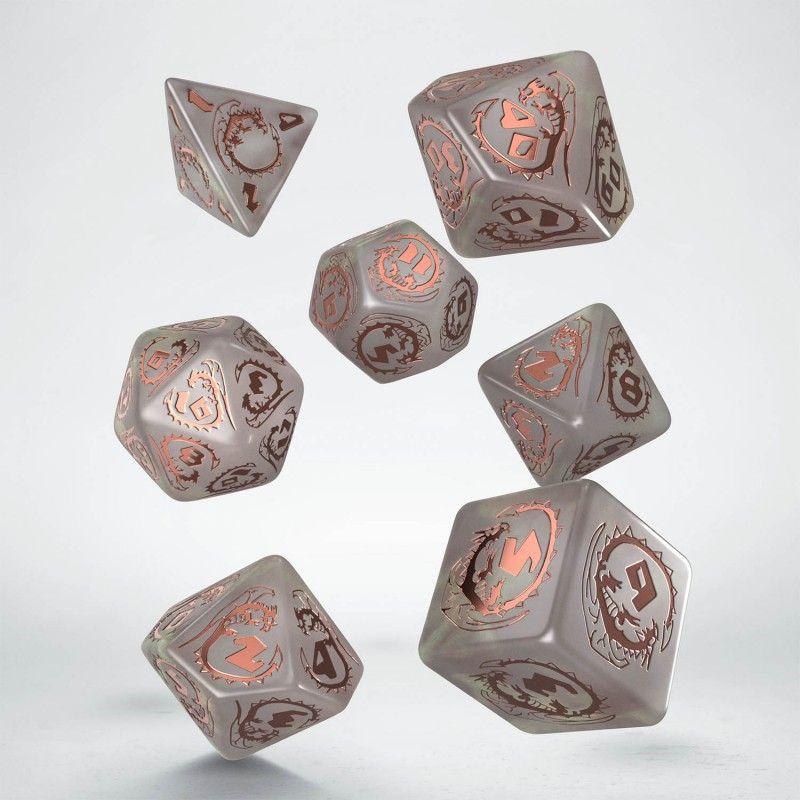 Komplet kości: Dragons Dice Set - Quartz