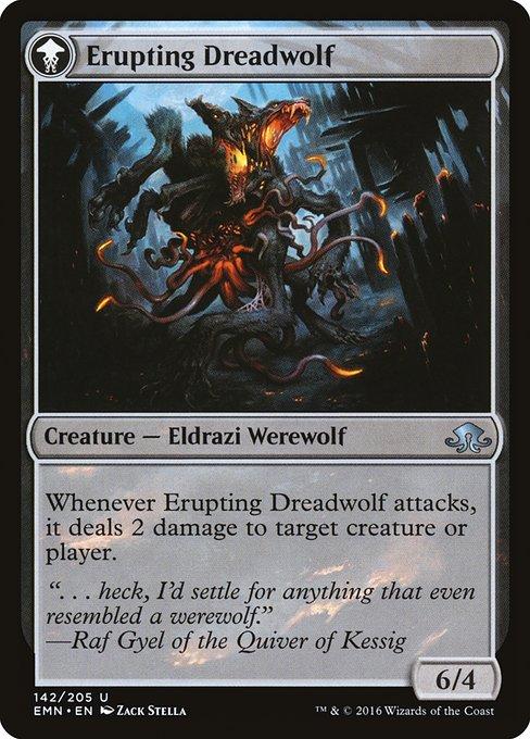 Smoldering Werewolf / Erupting Dreadwolf (back)