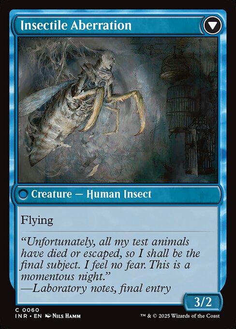 Delver of Secrets / Insectile Aberration (back)