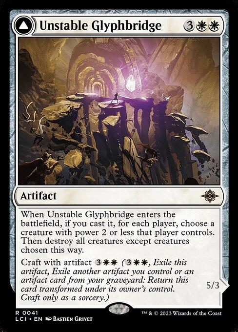 Unstable Glyphbridge // Sandswirl Wanderglyph (front)