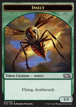 Insect Token (Green 1/1 Flying, Deathtouch)