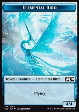Elemental Bird Token (Blue 4/4)