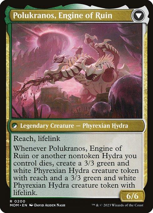 Polukranos Reborn // Polukranos, Engine of Ruin (back)