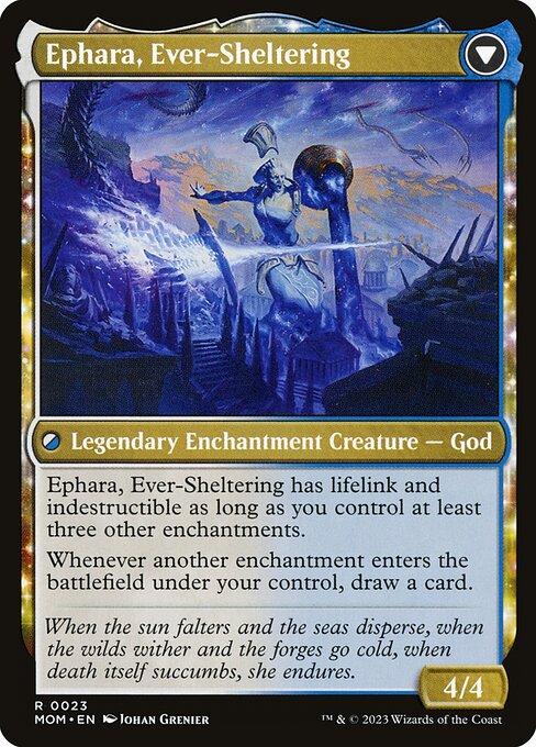 Invasion of Theros // Ephara, Ever-Sheltering (back)