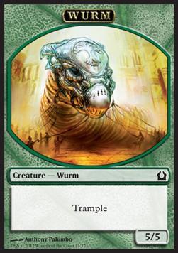 Wurm Token (Green 5/5 Trample)
