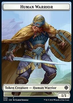 Human Warrior Token (W 1/1) // Insect Token (G 1/1 Flying, Deathtouch)