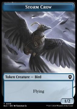 Storm Crow Token (U 1/2) // Frog Lizard Token (G 3/3)