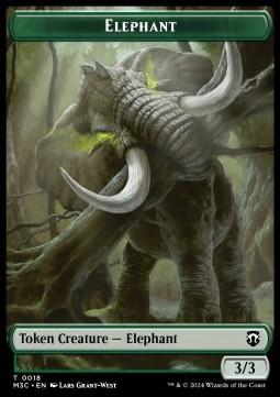 Elephant Token (G 3/3) // Beast Token (G 4/4) (V.1)