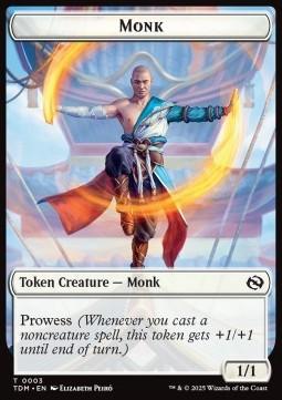 Monk Token (W 1/1 Prowess) // Treasure Token