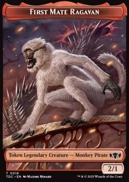 First Mate Ragavan Token (R 2/1) // Treasure Token