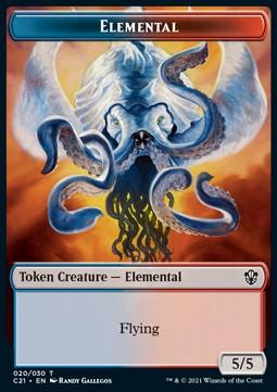 Elemental Token (UR 5/5) // Copy Token