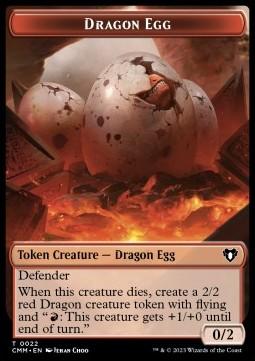 Dragon Egg Token (R 0/2) // Spirit Token (W 1/1)