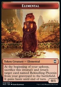 Elemental Token (R 0/1) // Copy Token