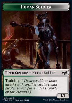 Human Soldier Token (GW 1/1) // Blood Token