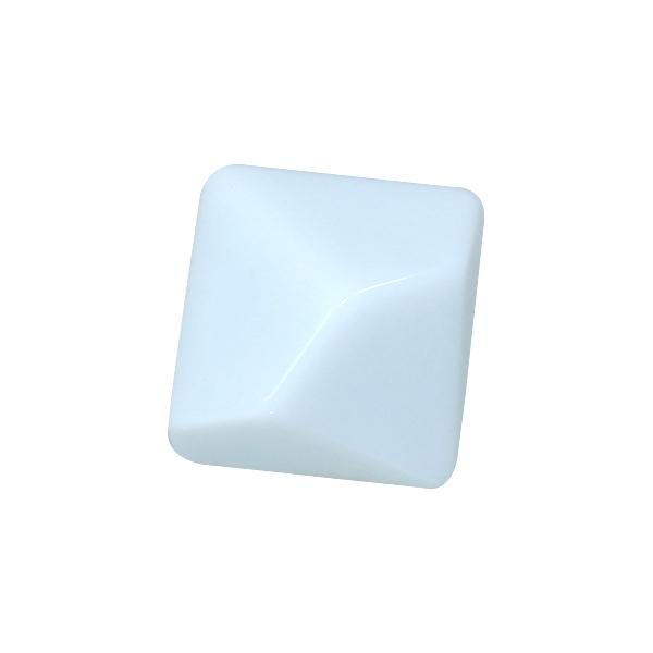 Kość REBEL matowa 10 Ścian - 16 mm - Bez symboli - Biała